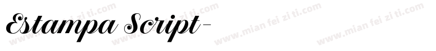 Estampa Script字体转换